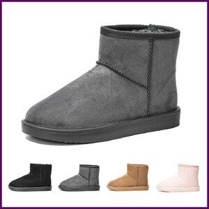 Women's Waterproof Snow Boots Non-Slip Winter Boots Natural Rubber